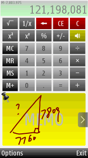 Voice Calc Main Screen